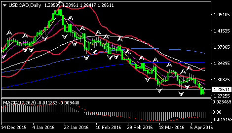 (美元/加元日线图 来源:环球外汇网)