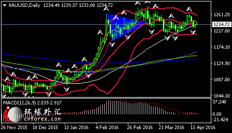 (国际现货黄金日线图 来源:环球外汇)