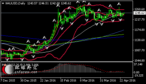 (国际现货黄金日线图 来源:环球外汇)